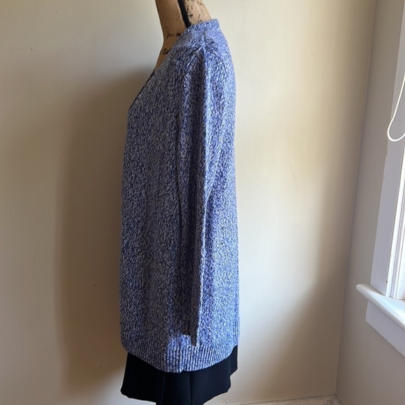 Lane Bryant open front marked over piece duster blue cardigan 10/12 - Picture 2 of 15